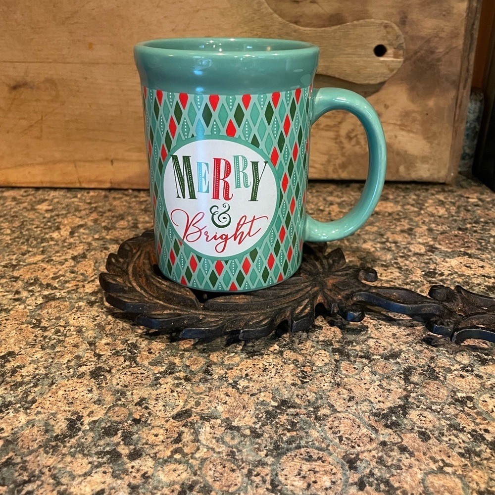 Design pack Plaid Merry & bright collectable cappuccino/coffee mug